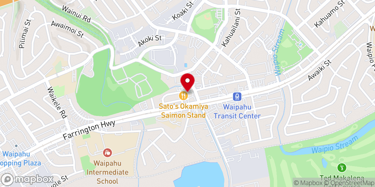 Map showing location of Harbor Church Waipahu