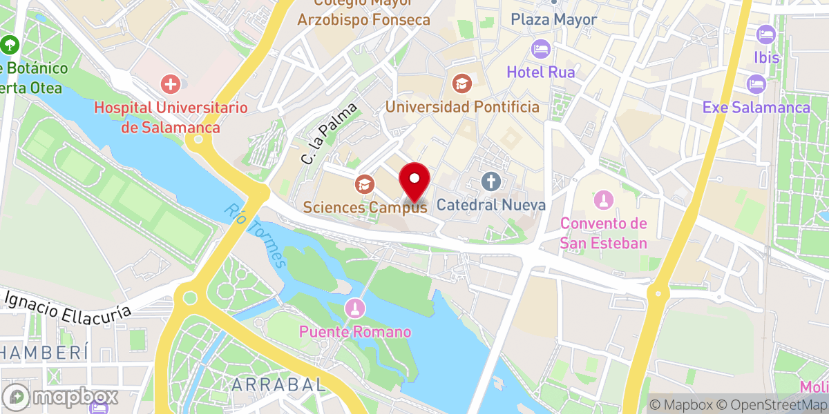 Map showing location of Monumenta Salamanticae (Iglesia de San Millán)