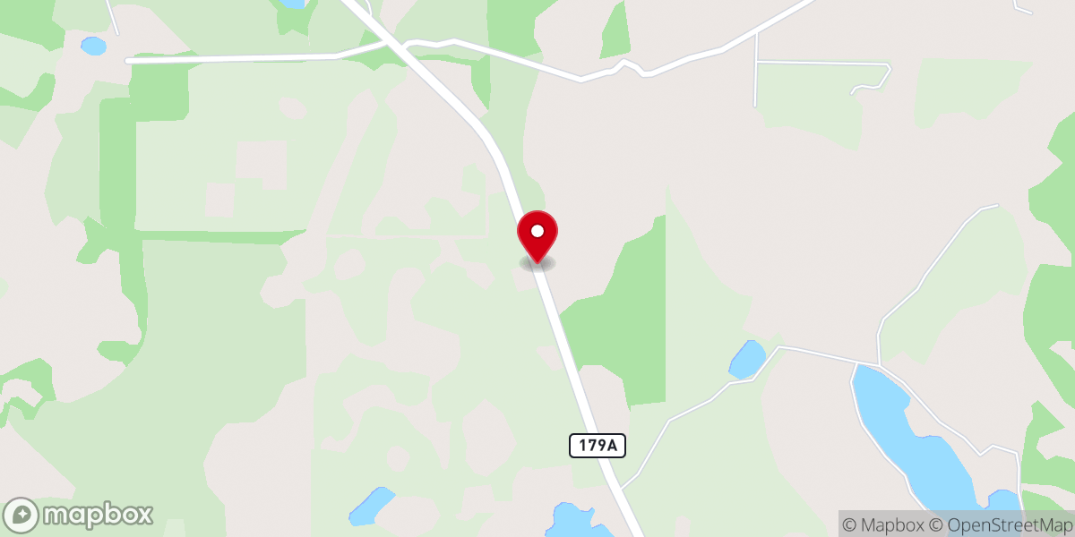 Map showing location of Open Pond Church