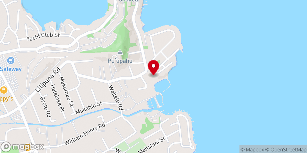 Map showing location of Bayview Chapel Assembly of God
