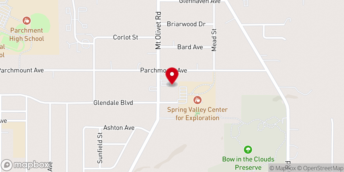 Map showing location of Temple Baptist Church