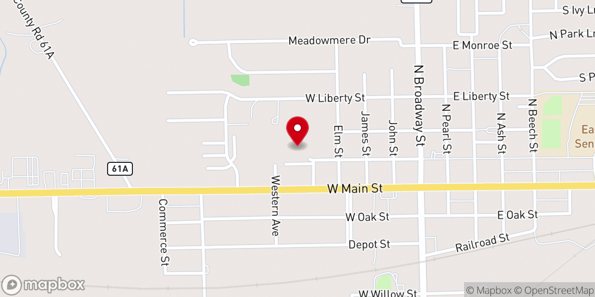 Map showing location of Butler Christian Community Church - Food Distribution Center.