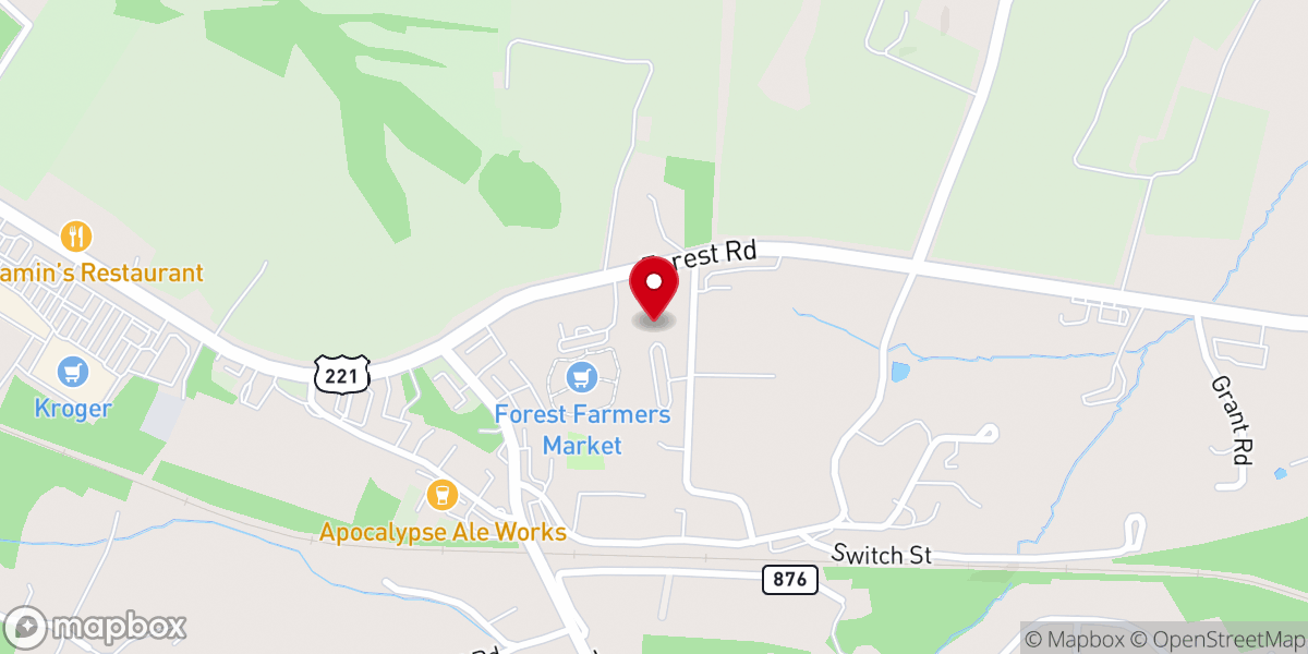 Map showing location of Holy Trinity Reformed Church