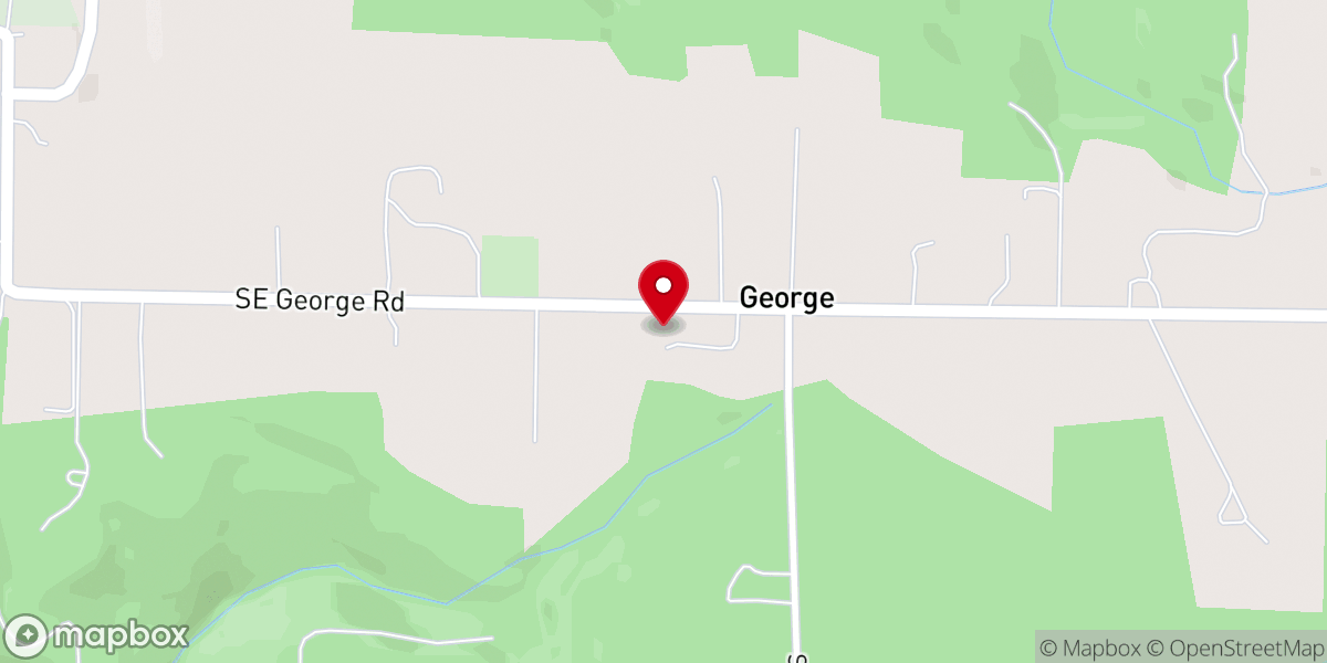 Map showing location of George Community Church