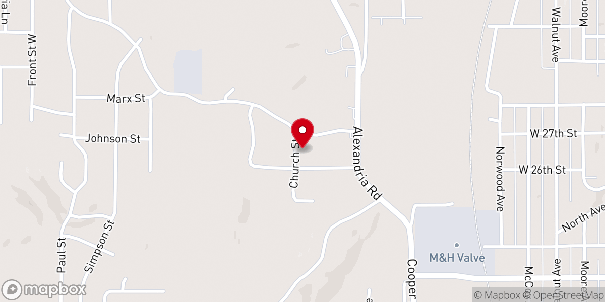 Map showing location of Macedonia Baptist Church