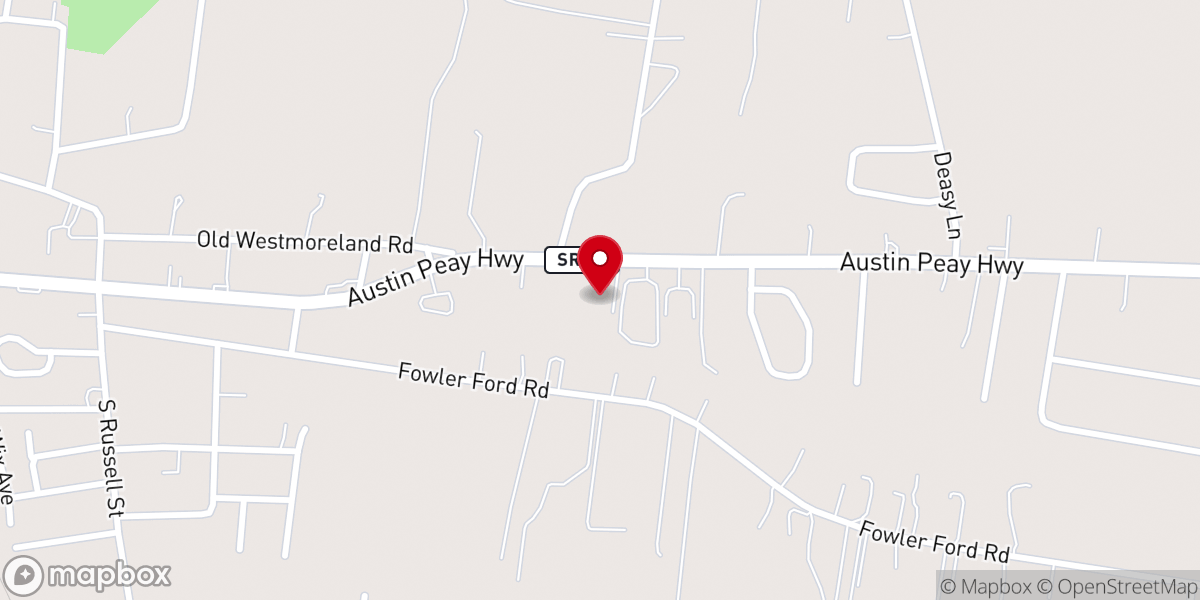 Map showing location of North Sumner Church of Christ