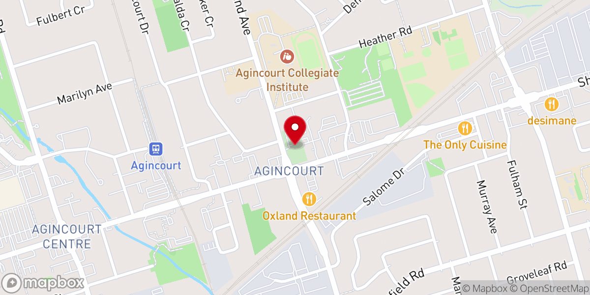 Map showing location of Knox United Church