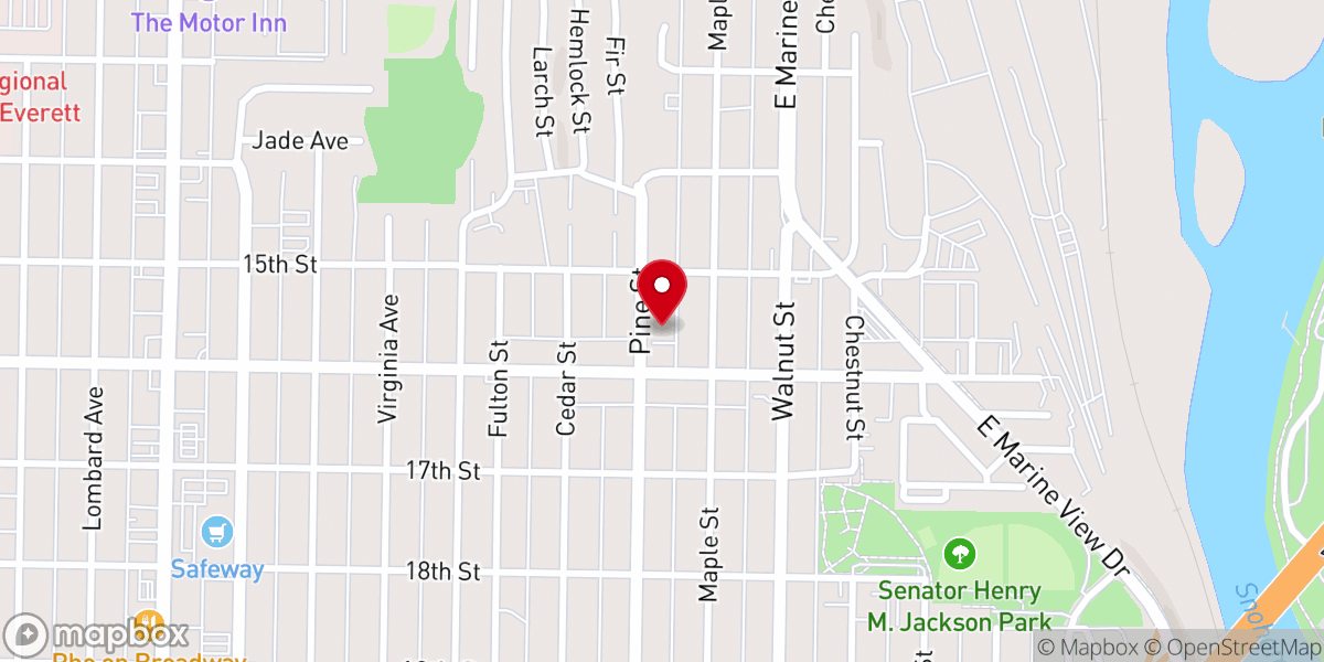 Map showing location of Delta Community Baptist Church