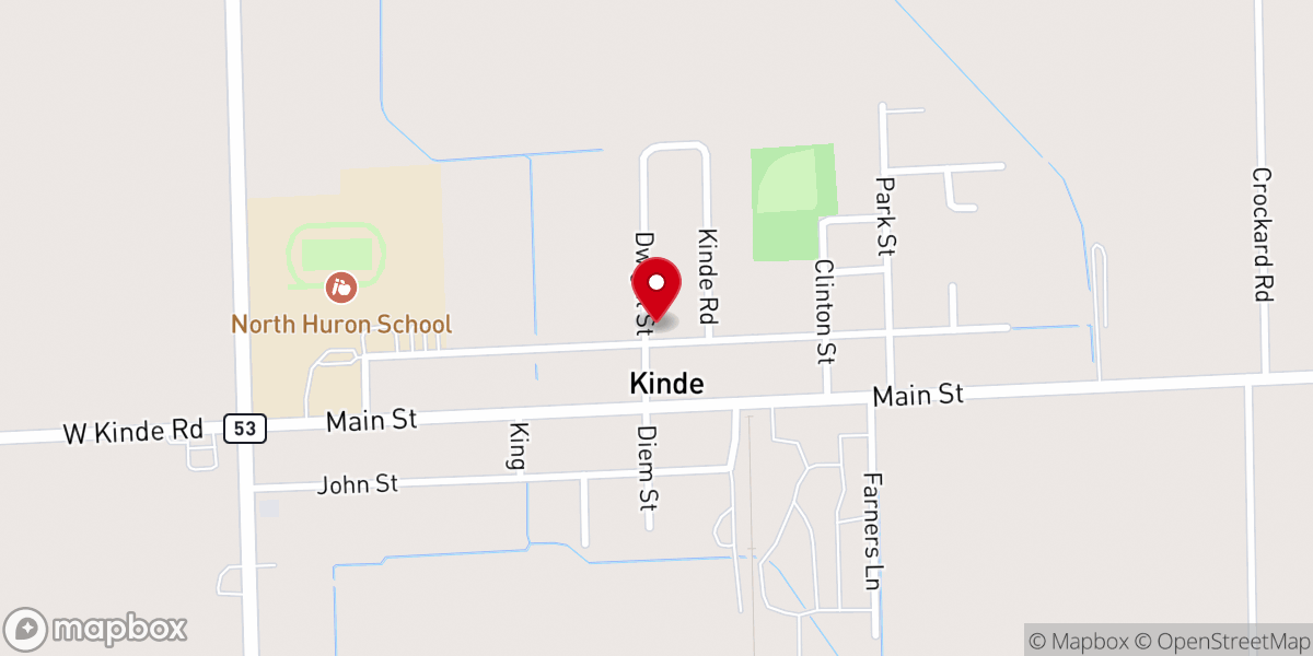 Map showing location of The Kinde Chapel
