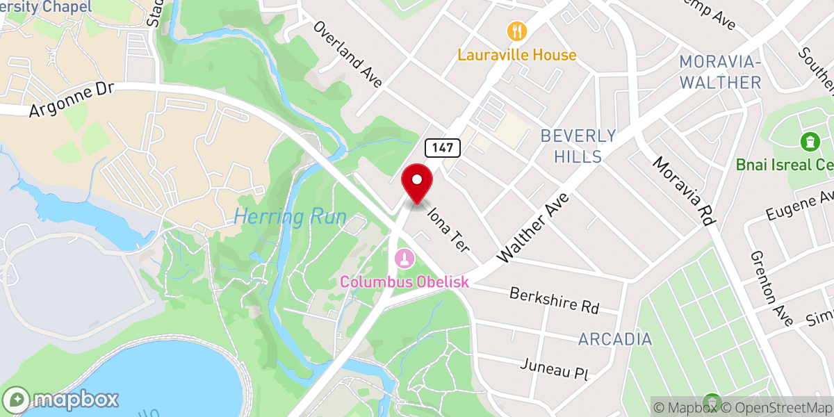 Map showing location of Shepherd Community Baptist Church