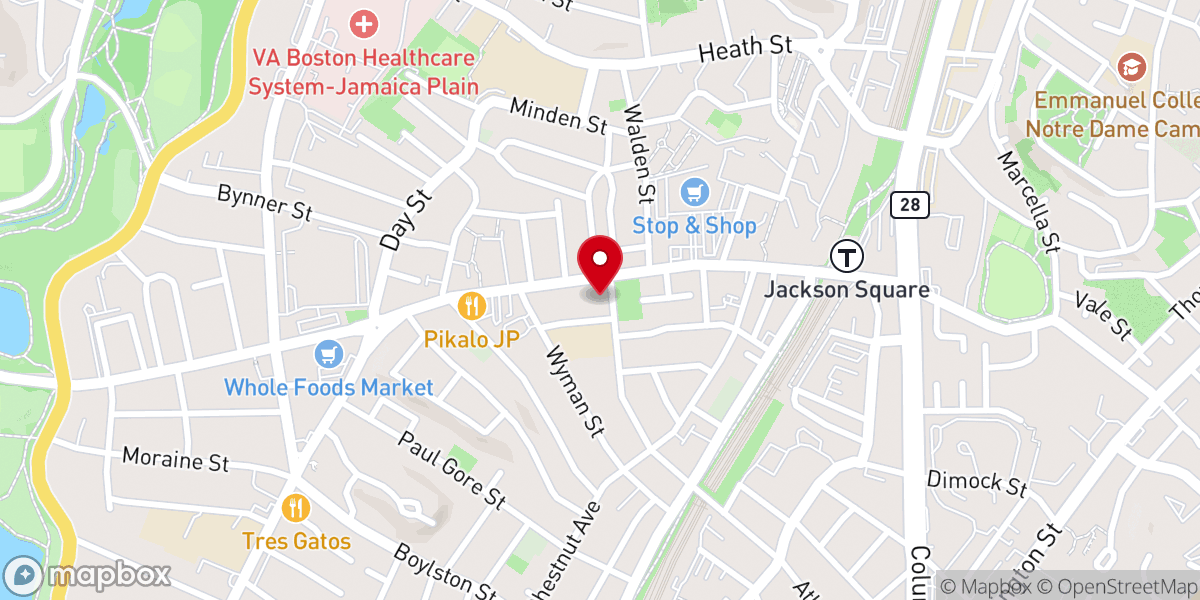 Map showing location of United Baptist Church