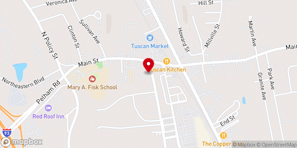 Map showing location of Korean Methodist Church of NH(뉴햄프셔감리교회)(한인교회)