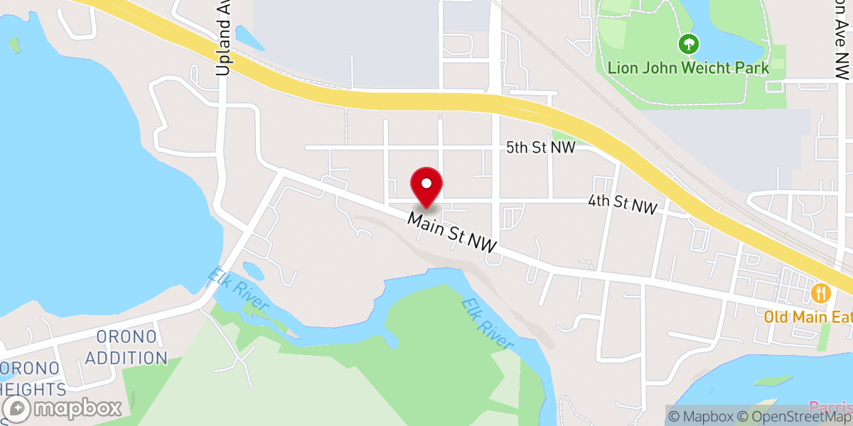 Map showing location of New Day United Methodist Church