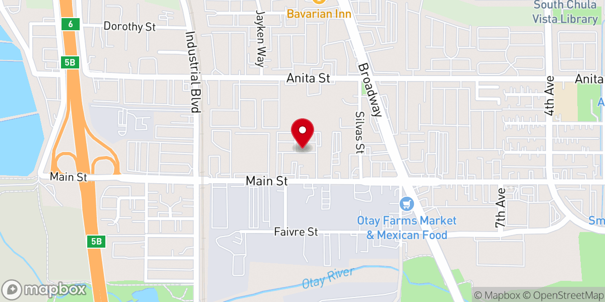 Map showing location of Mercy Hill Church