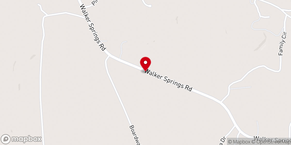 Map showing location of Antioch African Methodist Episcopal Church
