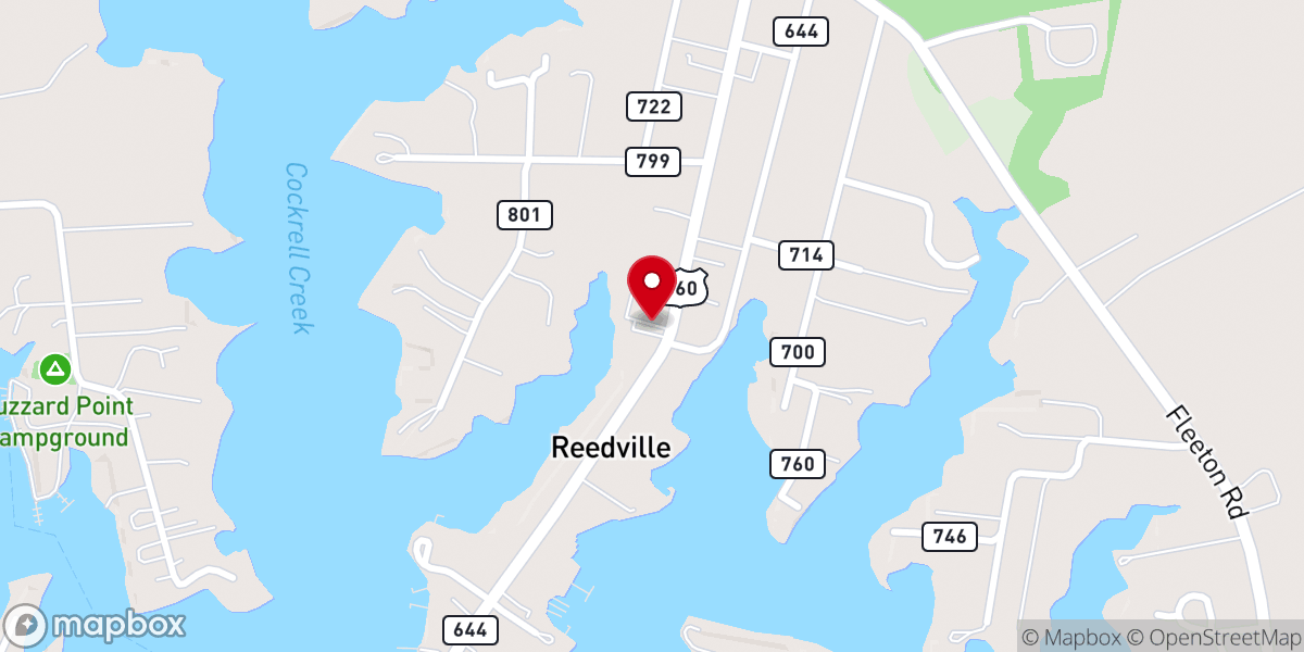 Map showing location of Bethany United Methodist Church