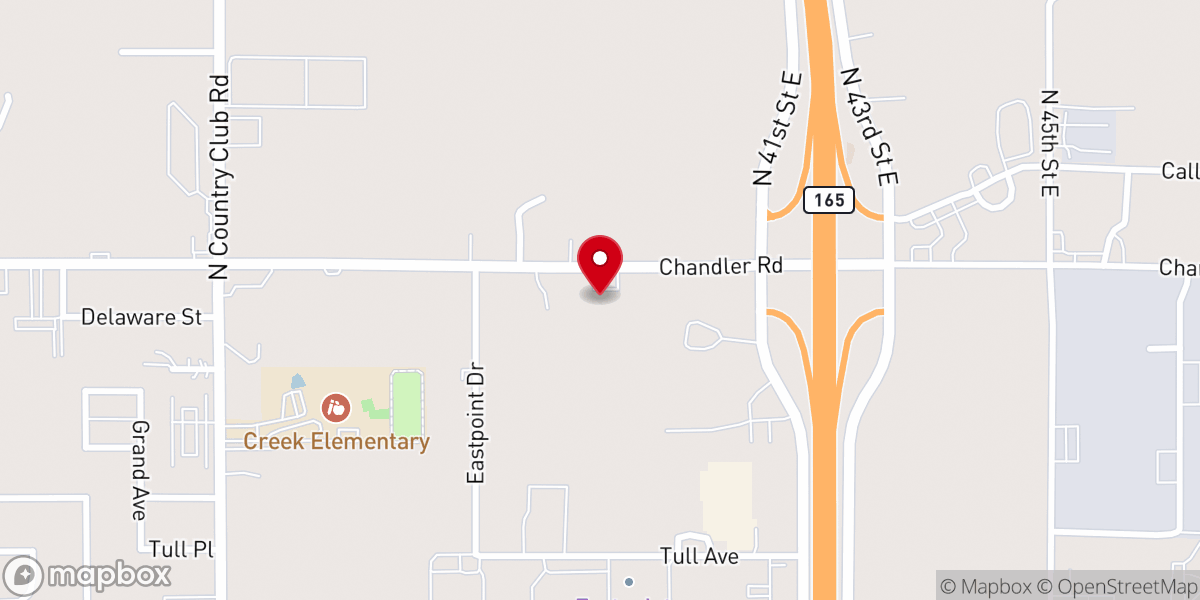 Map showing location of Chandler Road Assembly