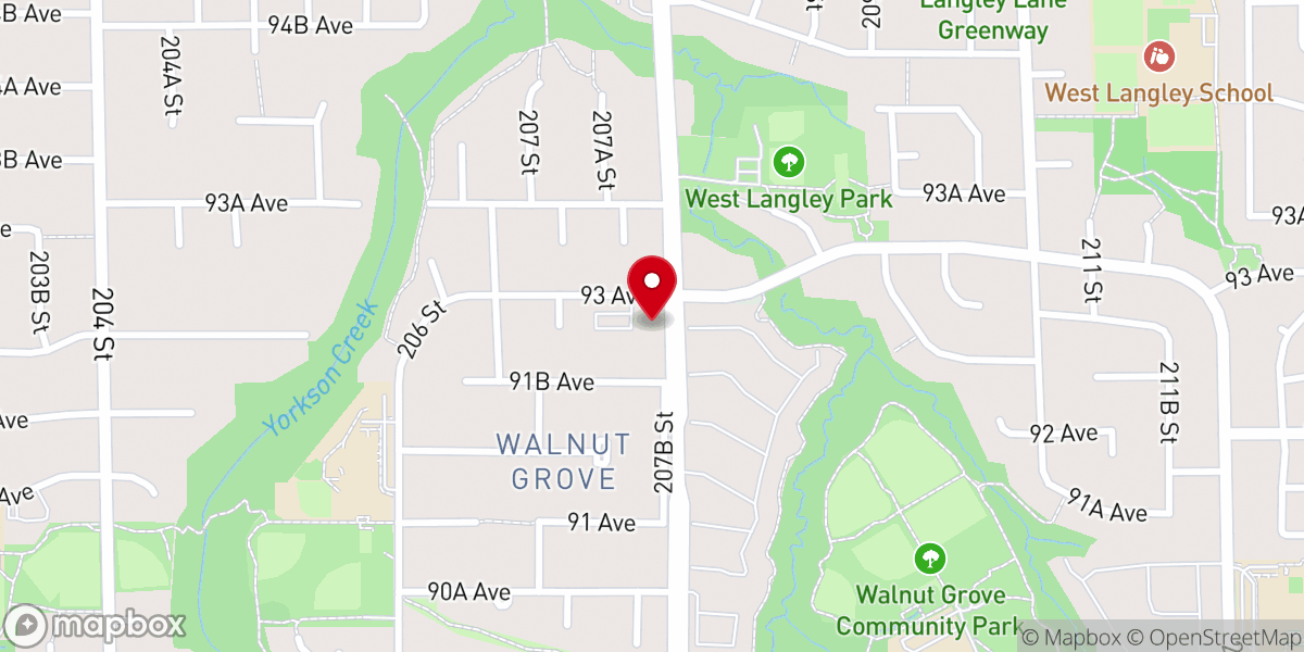 Map showing location of The Grove Church