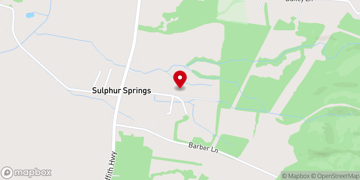 Map showing location of Sulphur Springs Global Methodist Church