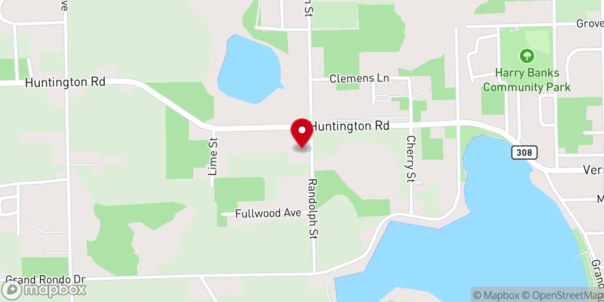 Map showing location of Mt Tabor First Baptist Church of Crescent City