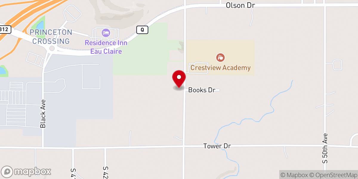 Map showing location of Ascension Lutheran Church (ELS)