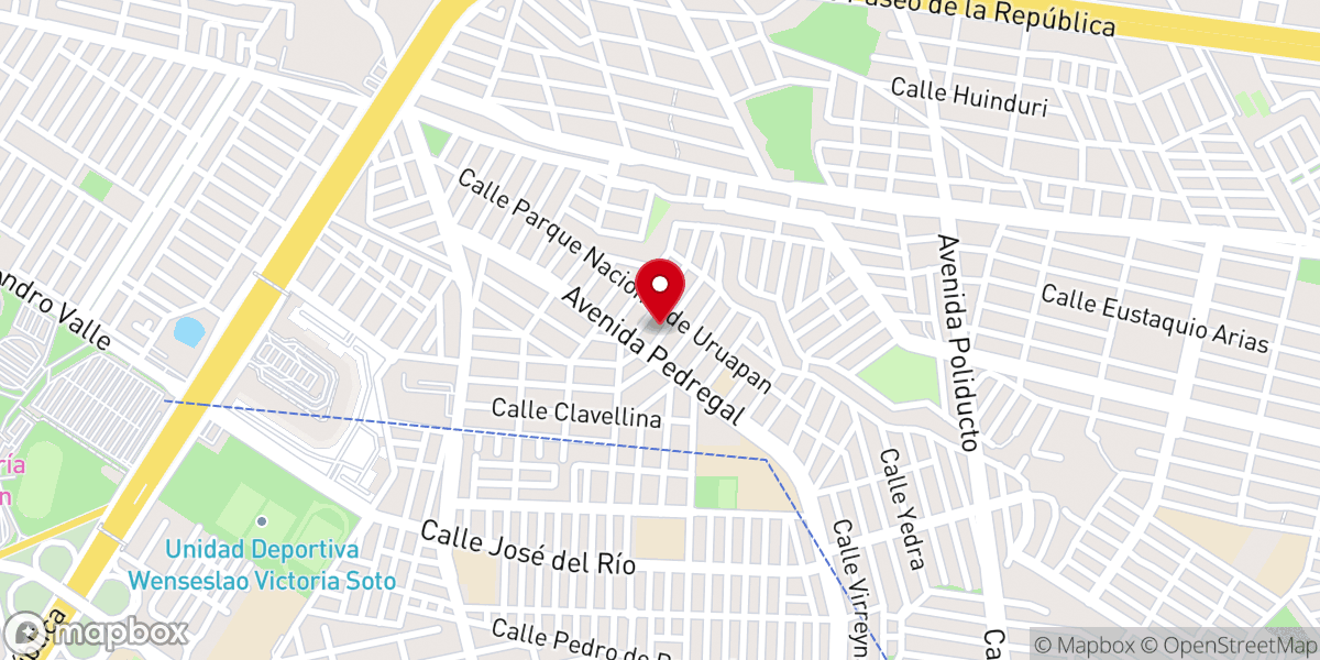 Map showing location of Misión bautista