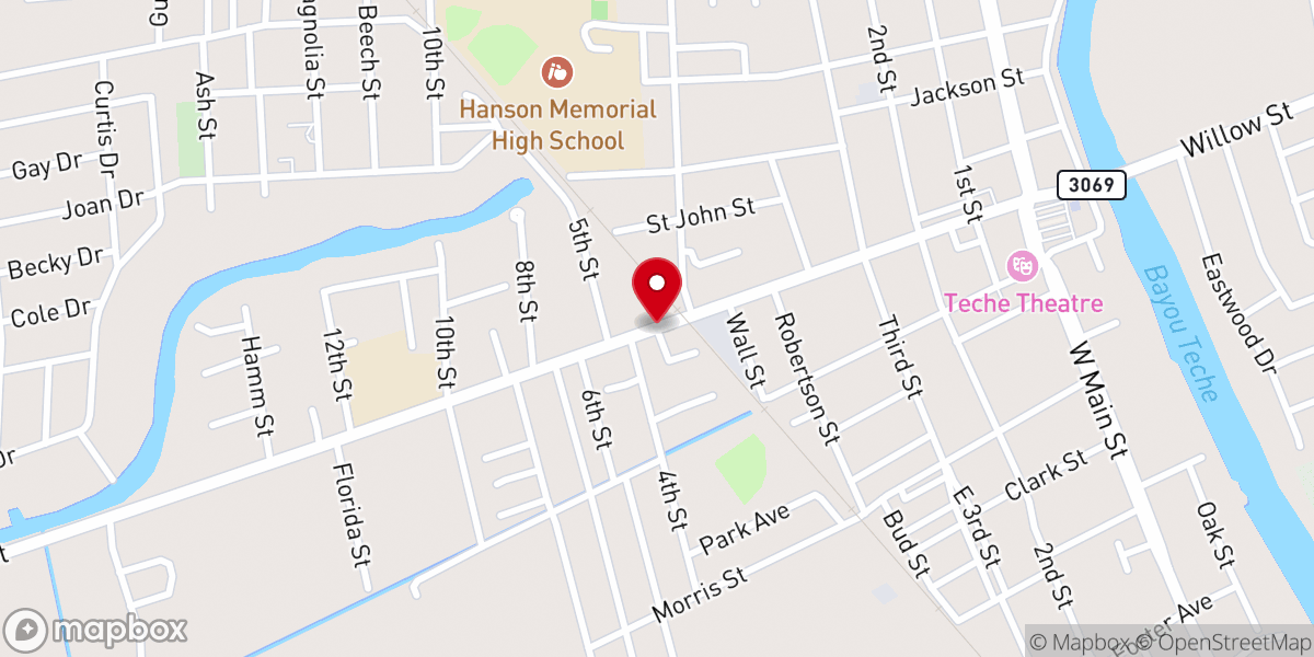 Map showing location of Barto's Real Soul Food
