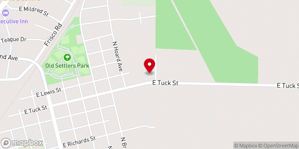 Map showing location of Harmony Baptist Church - Food Distribution Center