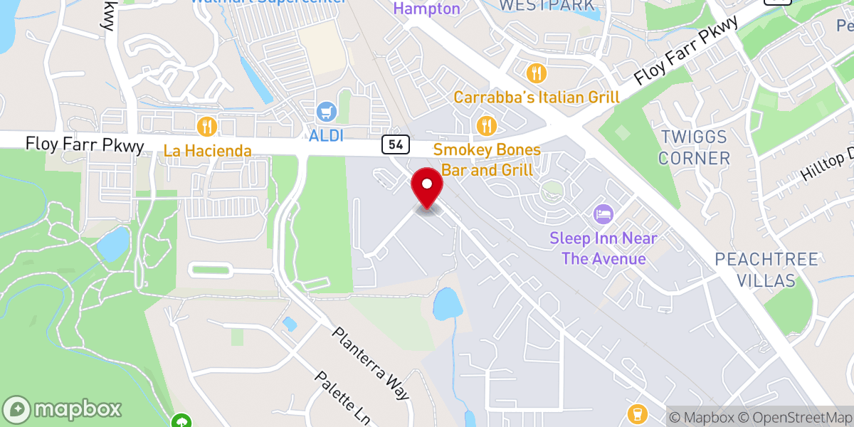Map showing location of Christ In You Church