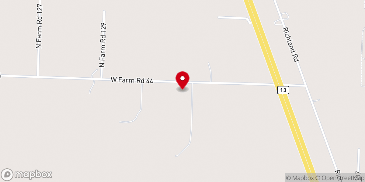 Map showing location of Lone Star Baptist Church