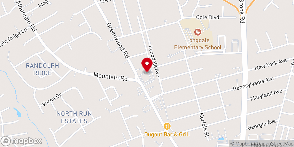 Map showing location of Crossroads Christian Academy