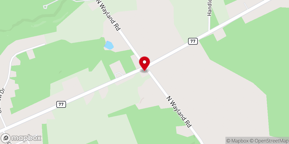 Map showing location of State Road Church
