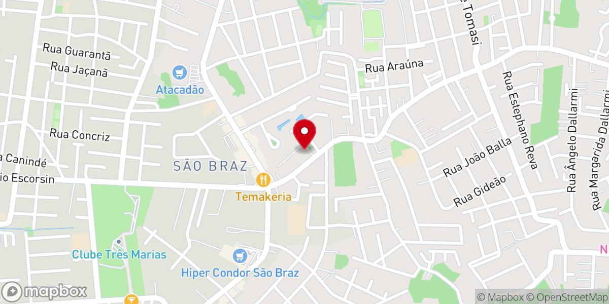 Map showing location of Paróquia São Braz