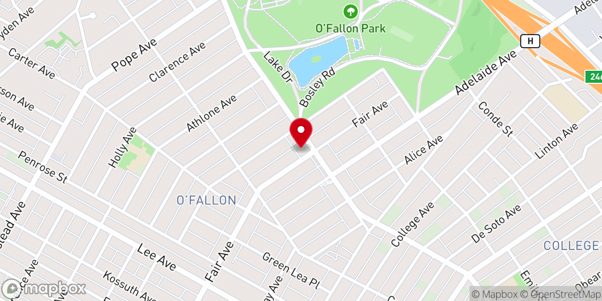 Map showing location of Kingdom Church STL