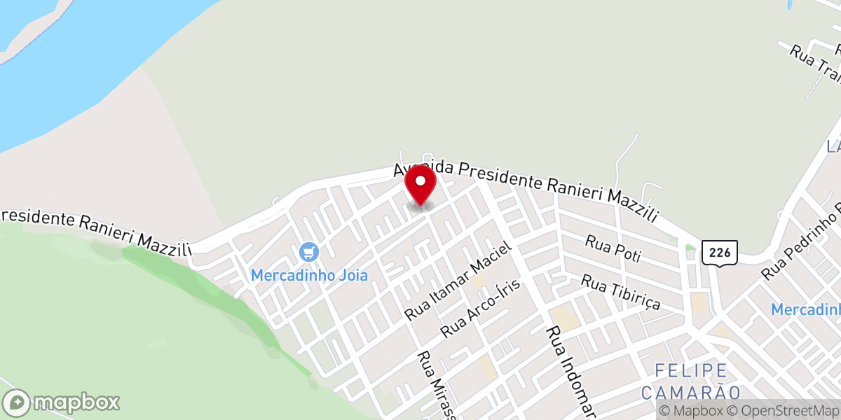 Map showing location of Igreja Universal - Felipe Camarão II