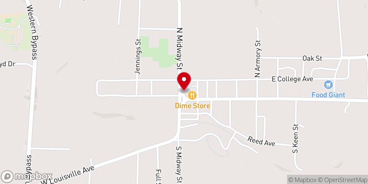 Map showing location of Barbour Baptist Association
