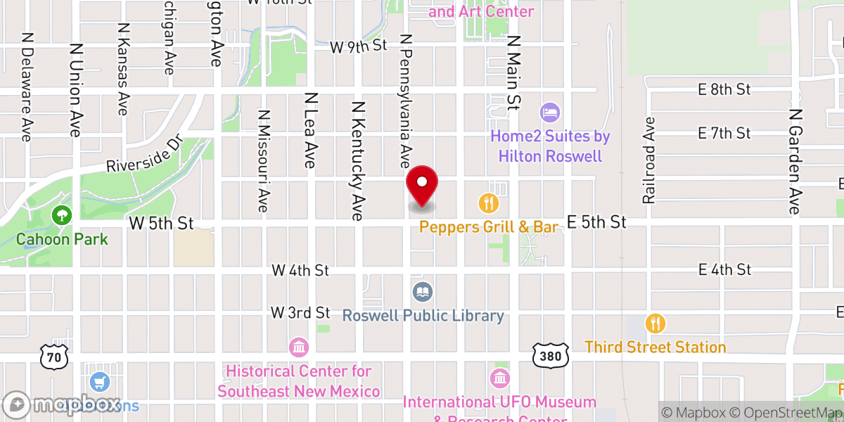 Map showing location of Saint Andrew's Episcopal Church
