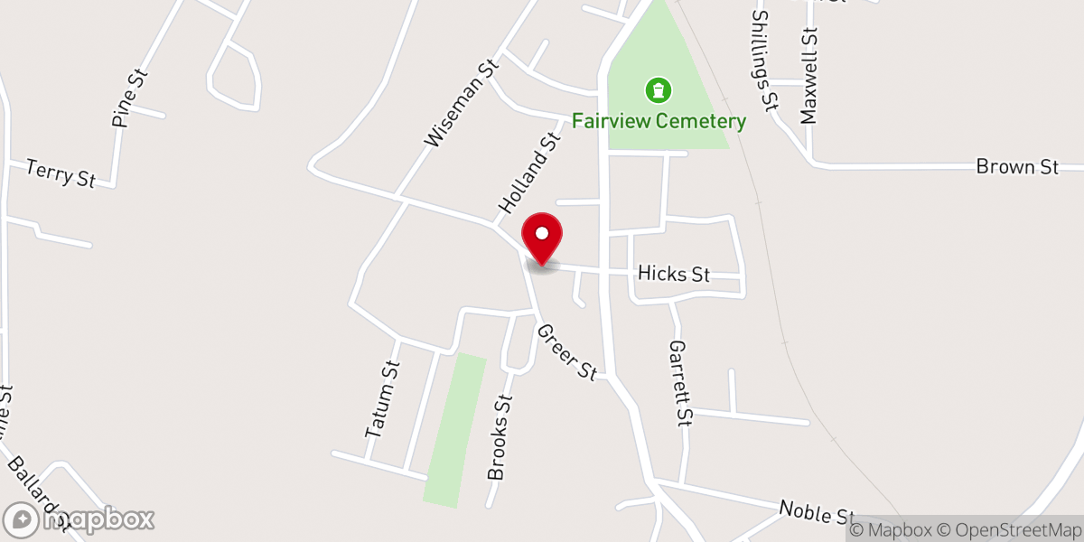 Map showing location of Triumph Church