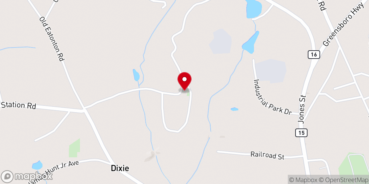 Map showing location of Northside Church of Christ