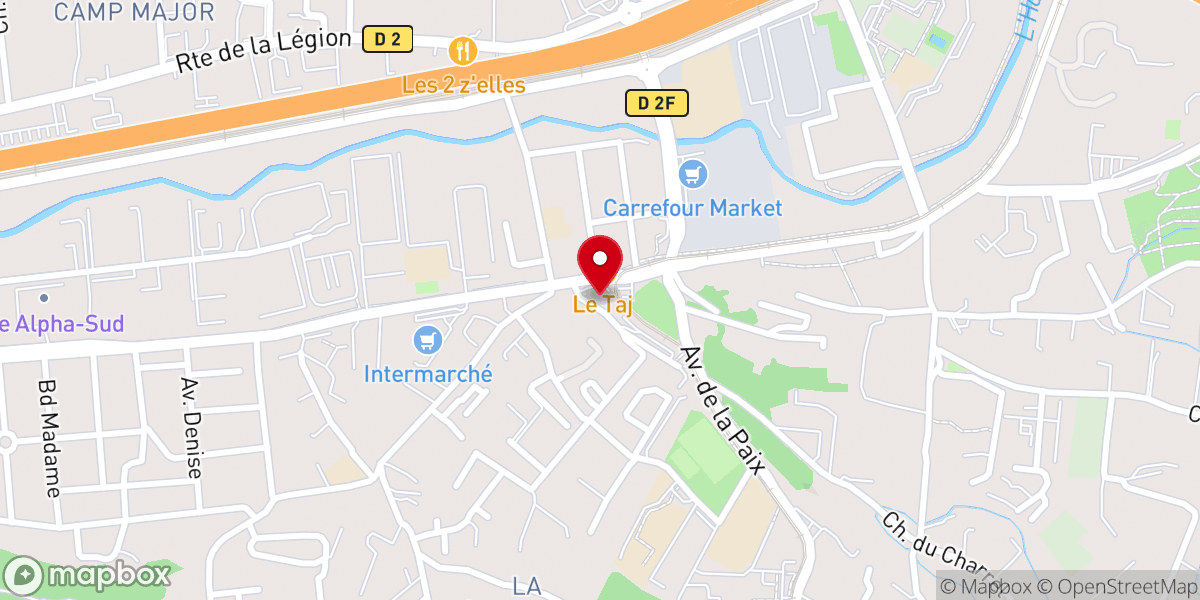 Map showing location of Église Saint-Jean-Marie Vianney (Camp-major)