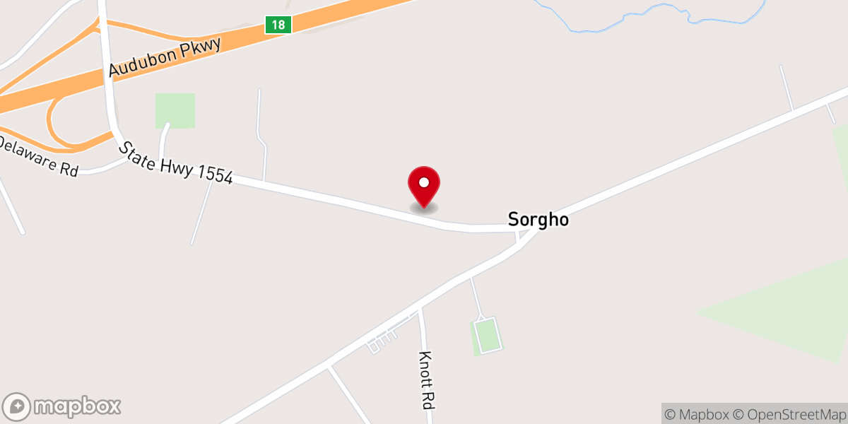 Map showing location of Sorgho Baptist Church