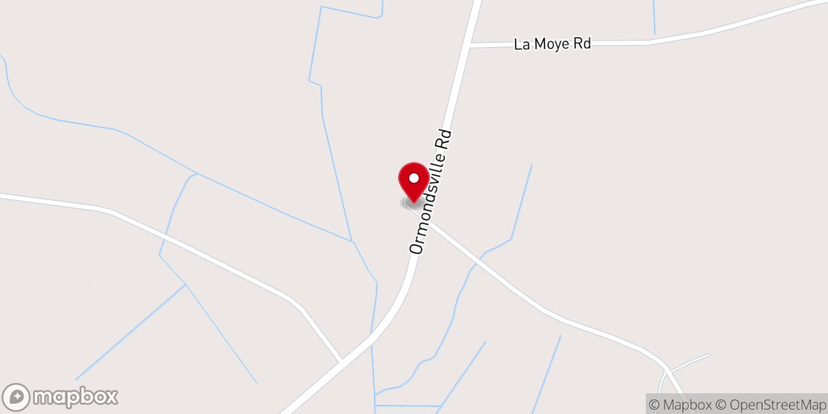 Map showing location of Saints Delight Church