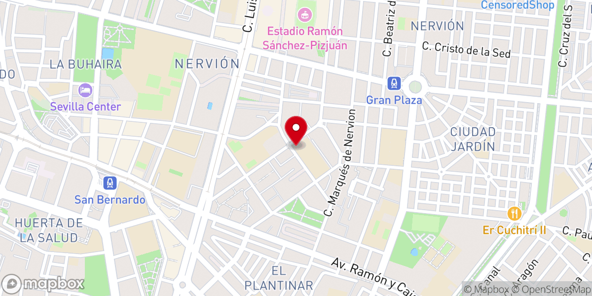Map showing location of Iglesia de María Auxiliadora