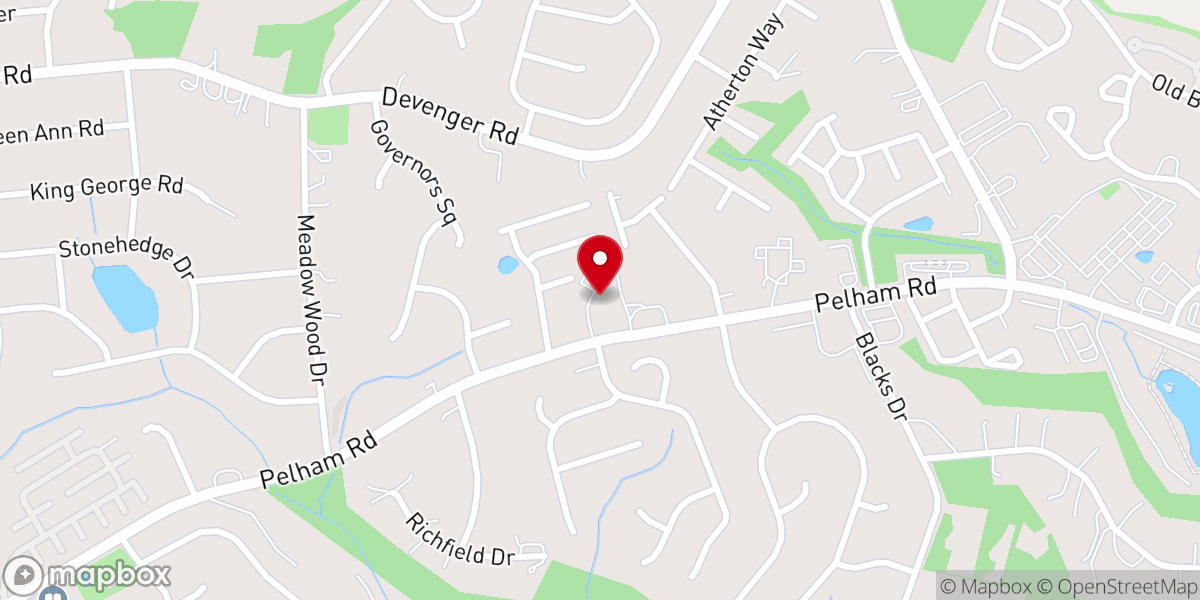 Map showing location of Christ the King Lutheran Church
