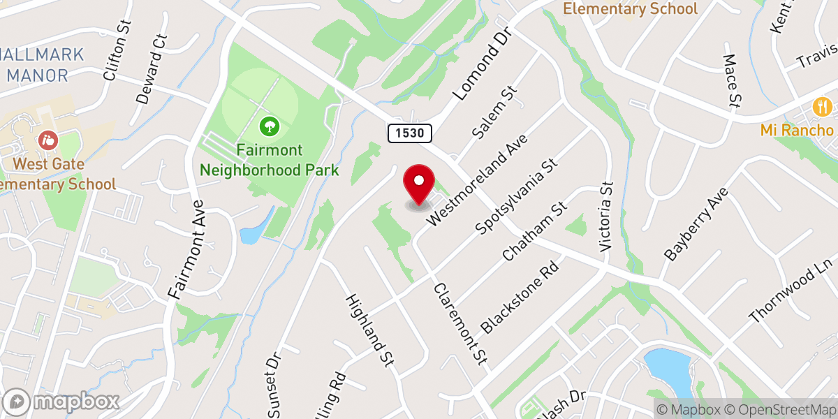 Map showing location of Greater Mt Calvary Christian