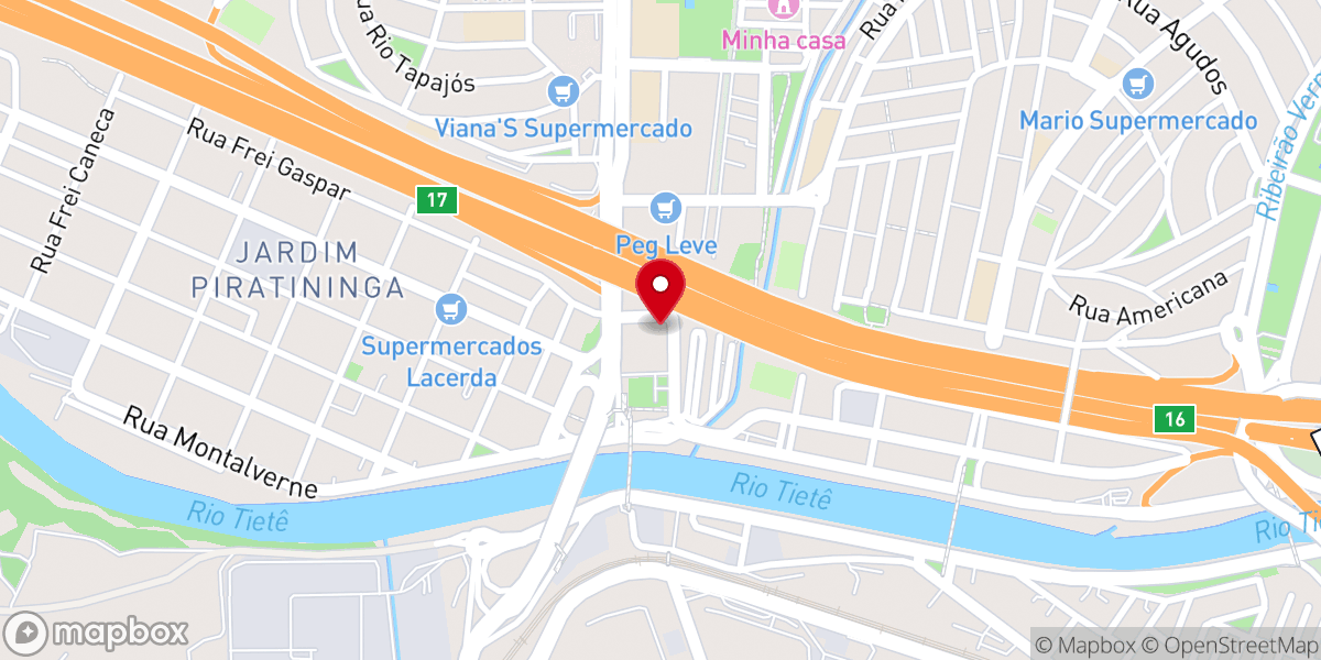 Map showing location of Paróquia Nossa Senhora Aparecida