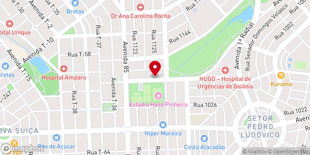 Map showing location of Igreja Apostólica Fonte da Vida