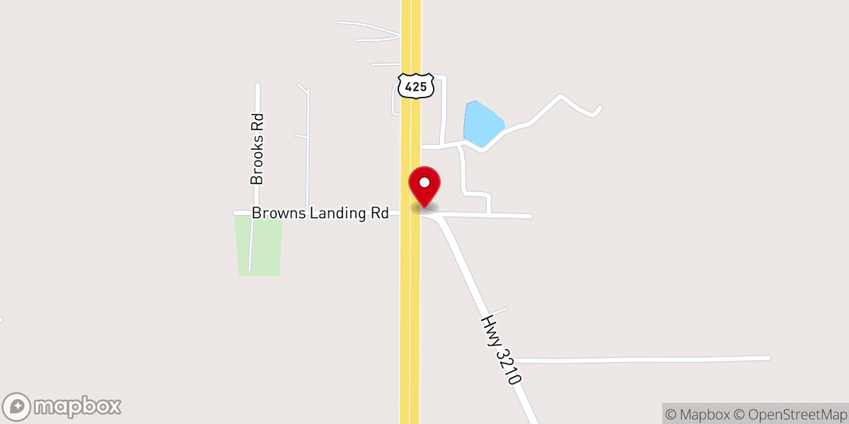 Map showing location of Chase Pentecostal Church