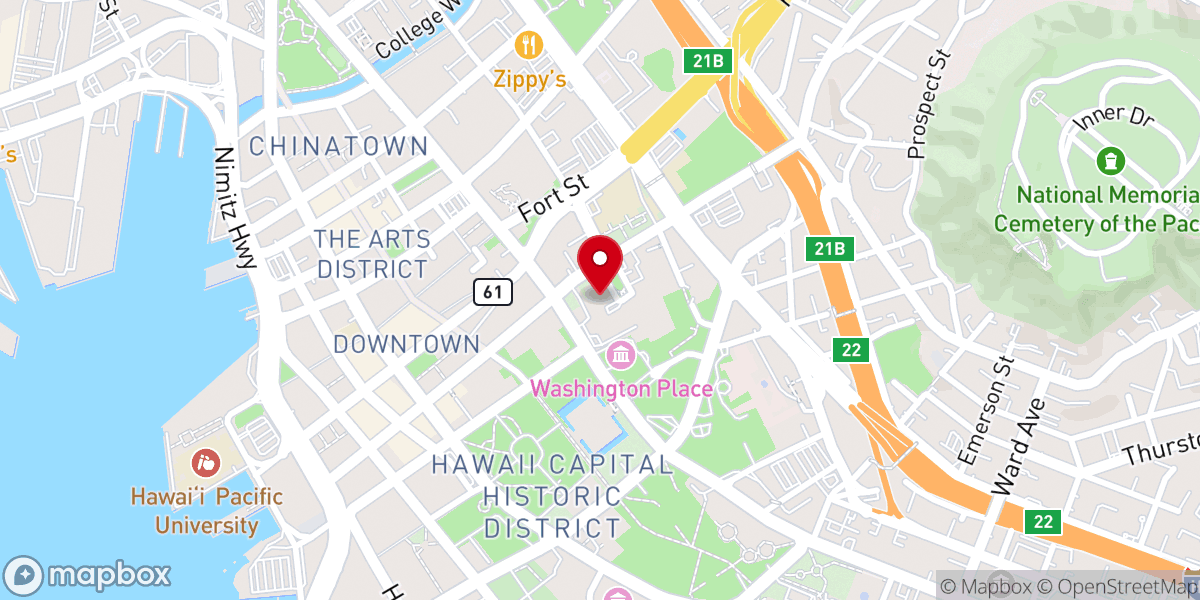 Map showing location of The Cathedral of St. Andrew