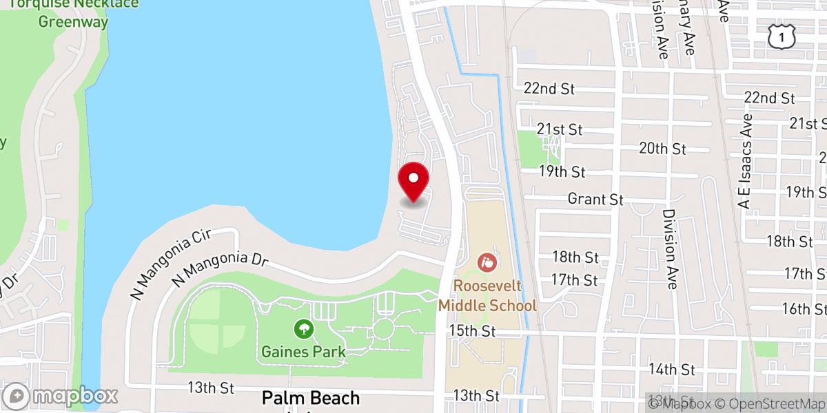 Map showing location of Redemptive Life Fellowship Church